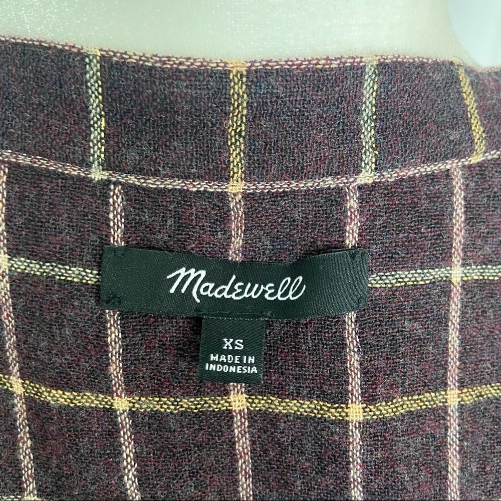 Madewell Plaid Ruffle-Front Top - Picture 11 of 12